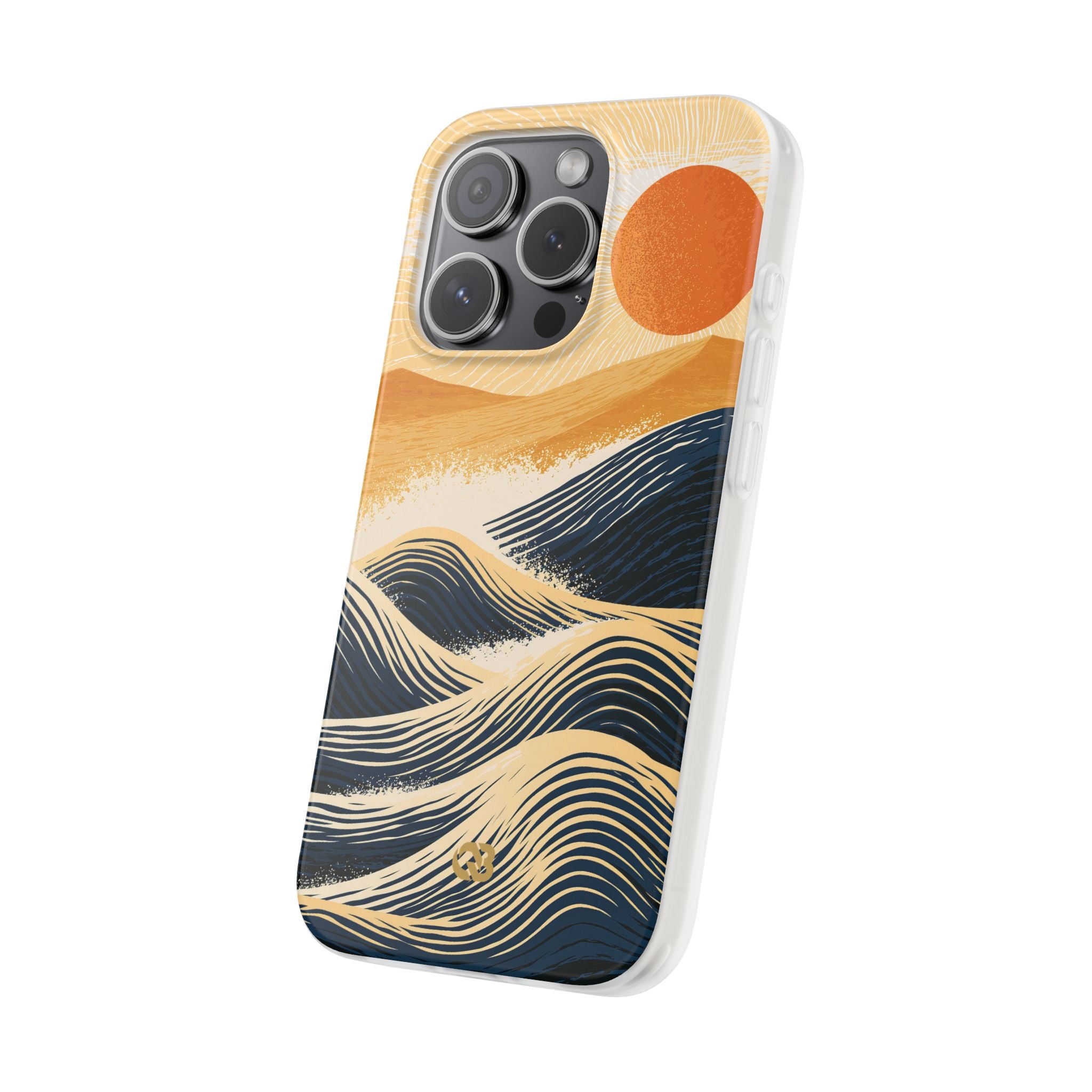 Blue Lite Phone Case for iPhone - Kyoto Cresting Tide