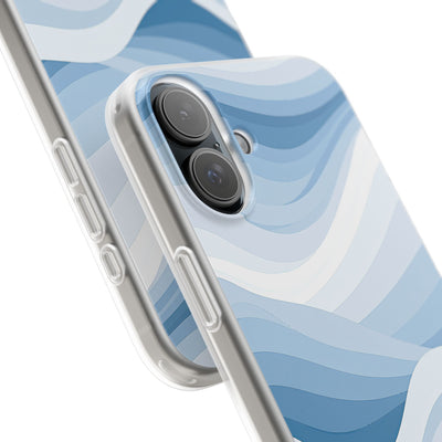 Blue Lite Phone Case for iPhone - Glacial Indigo Flow