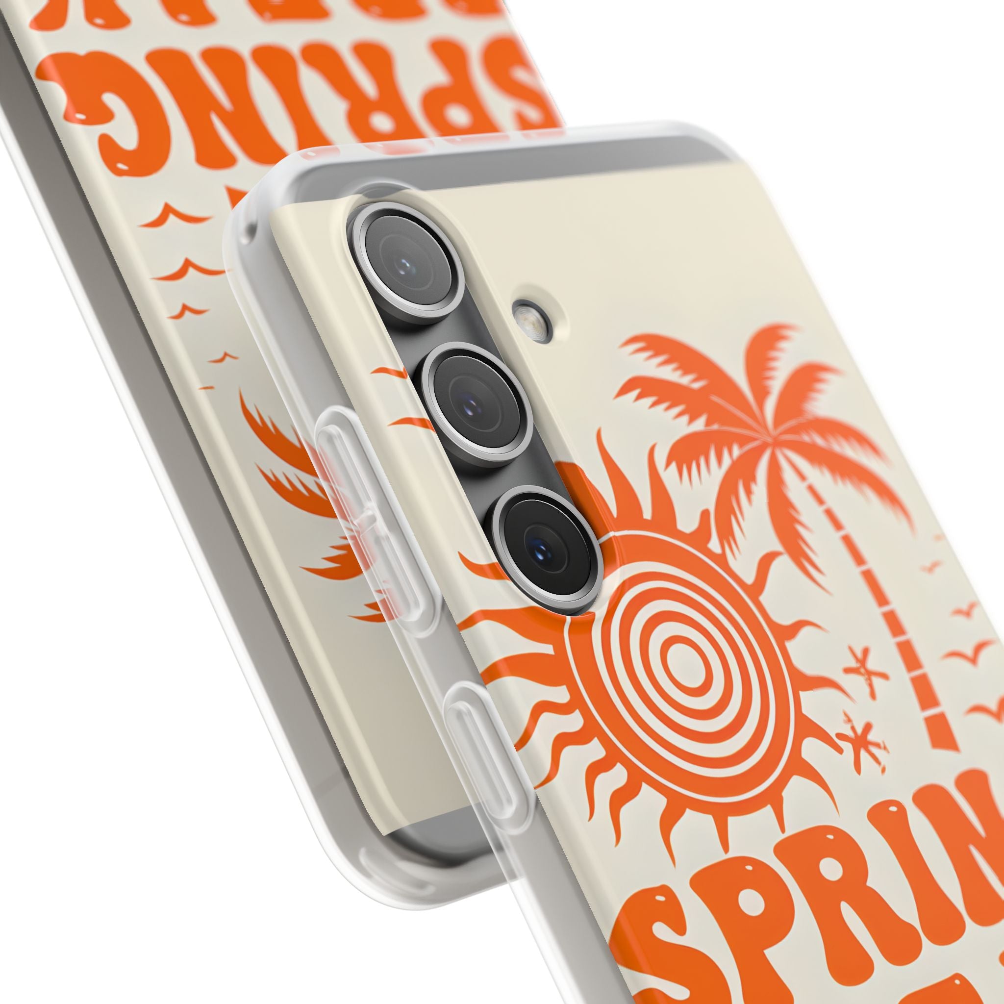 Retro Orange Tide · Soft Handyhülle für Samsung