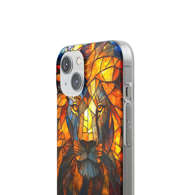 Amber Glass Lion · Soft Phone Case for iPhone