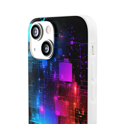 Spectral Circuit Grid · Lite Phone Case for iPhone ·  Black