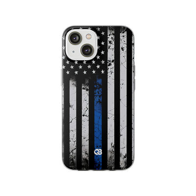 Gritty Cobalt Flag · Soft Phone Case for iPhone