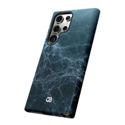 Teal Tough Phone Case for Samsung - Arctic Neural Mesh