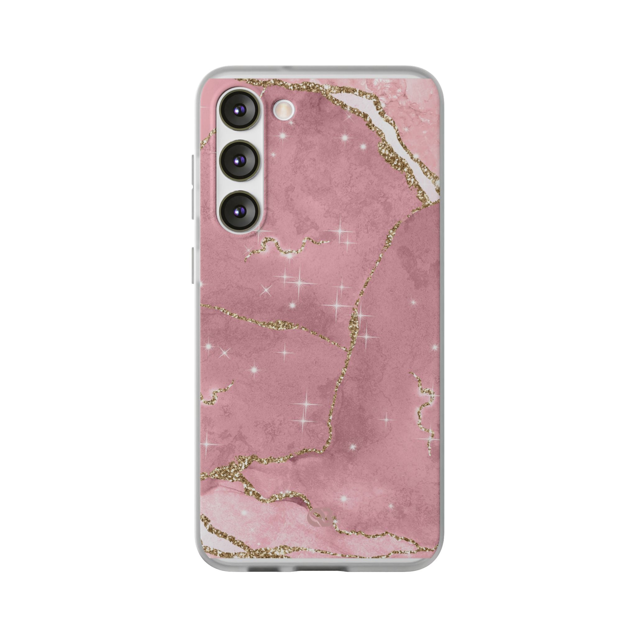 Rose Sparkle Marble · Soft Phone Case for Samsung