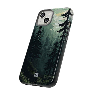 Misty Pine Shadow · Tough Phone Case for iPhone