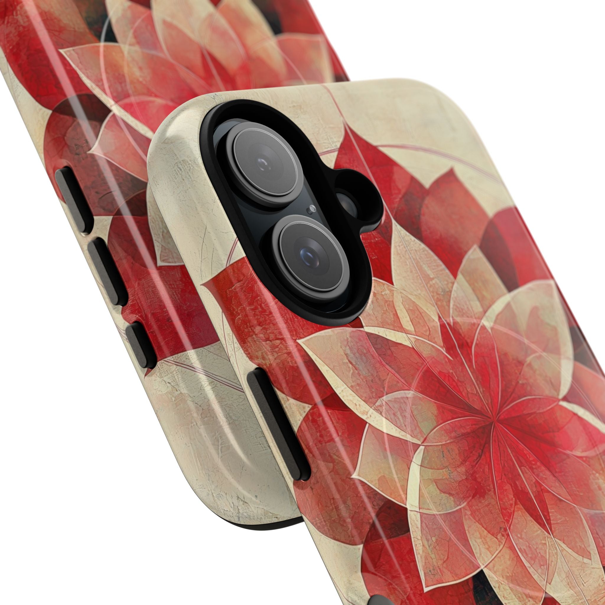 Crimson Bloom iPhone 16 Case - Tough+
