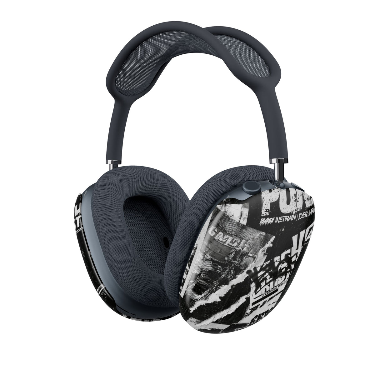 Underground Punk Collage · Hard Case for AirPods Max · Black