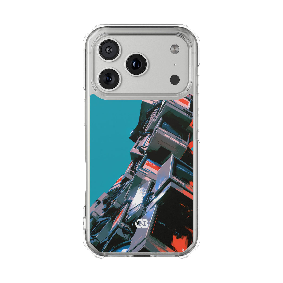 System Error Spire · Clear Impact Magnetic Phone Case for iPhone · Teal