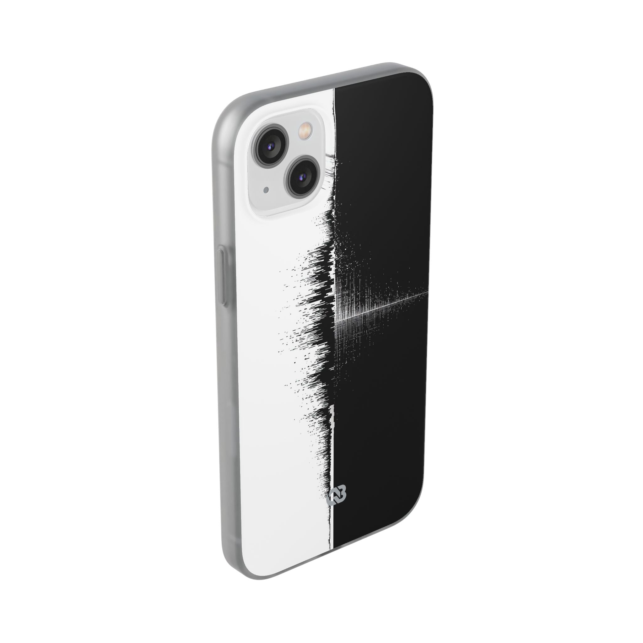 Black Lite Phone Case for iPhone - Static Signal Split