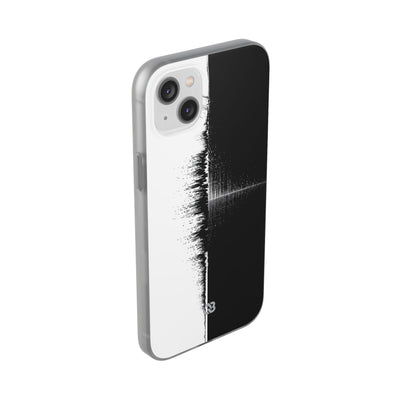 Black Lite Phone Case for iPhone - Static Signal Split