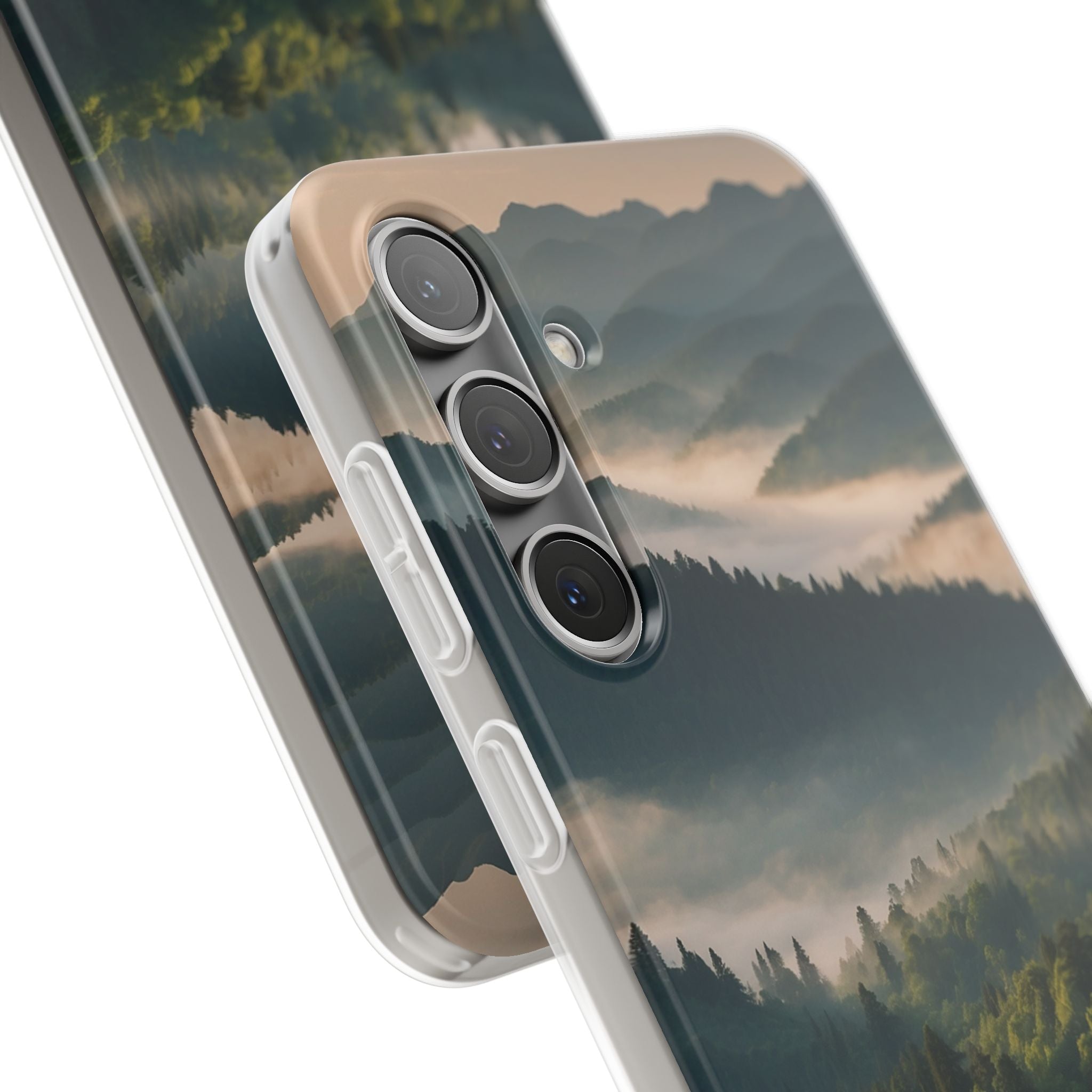Foggy Mountain Ridge · Soft Phone Case for Samsung