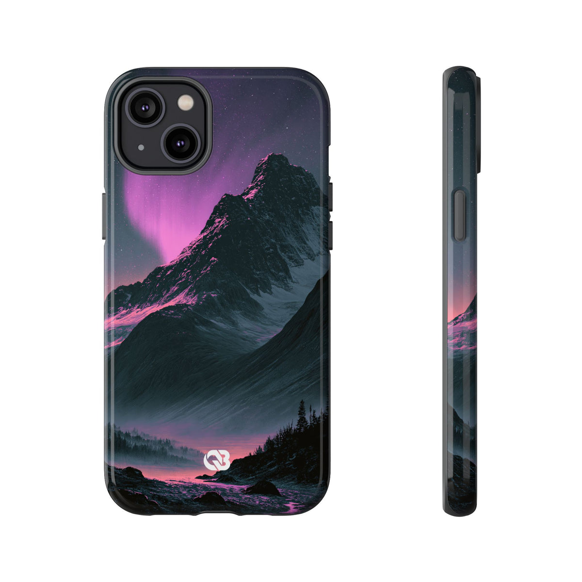 Arctic Aurora Summit · Tough Phone Case for iPhone · Black