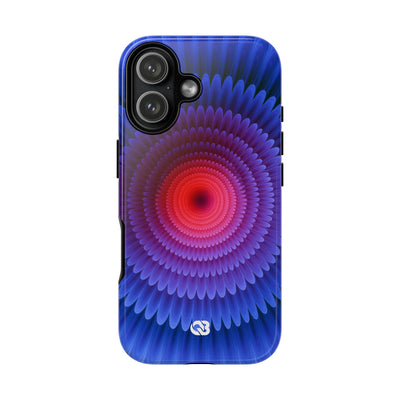 Radial Spectrum Bloom · Tough Phone Case for iPhone · Blue