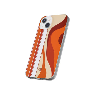 Orange Lite Phone Case for iPhone - Terracotta Metro Line