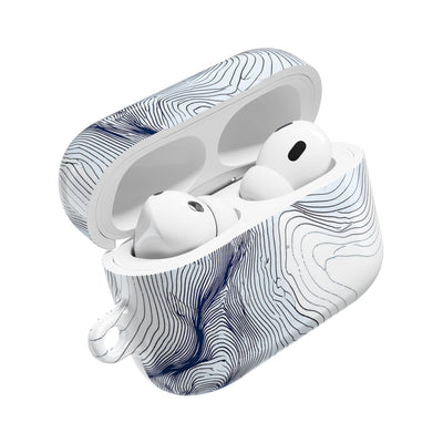 Nordic Ridge Contour · Hard Case for AirPods & AirPods Pro · White