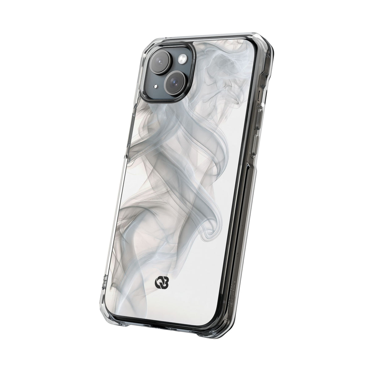 Vapor Noir · Clear Impact Magnetic Phone Case for iPhone ·  White