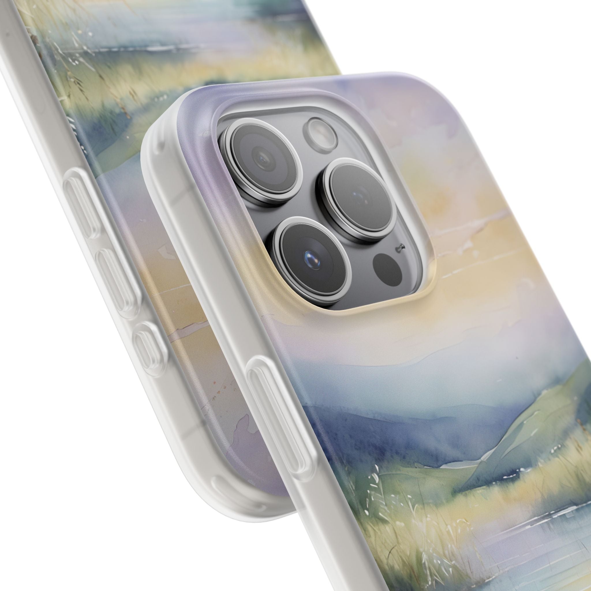 Pastel Shore Drift · Soft Case na iPhone