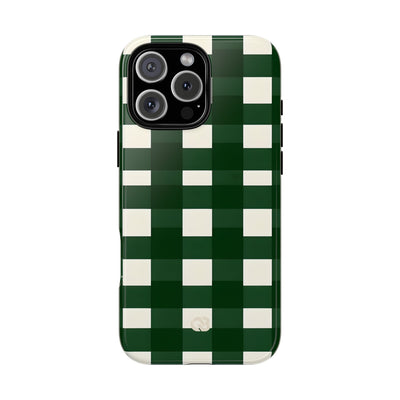 Hunter Green Plaid · Tough Phone Case for iPhone