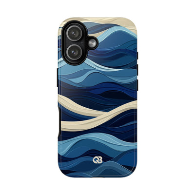 Cobalt Coast Layers · Tough Phone Case for iPhone