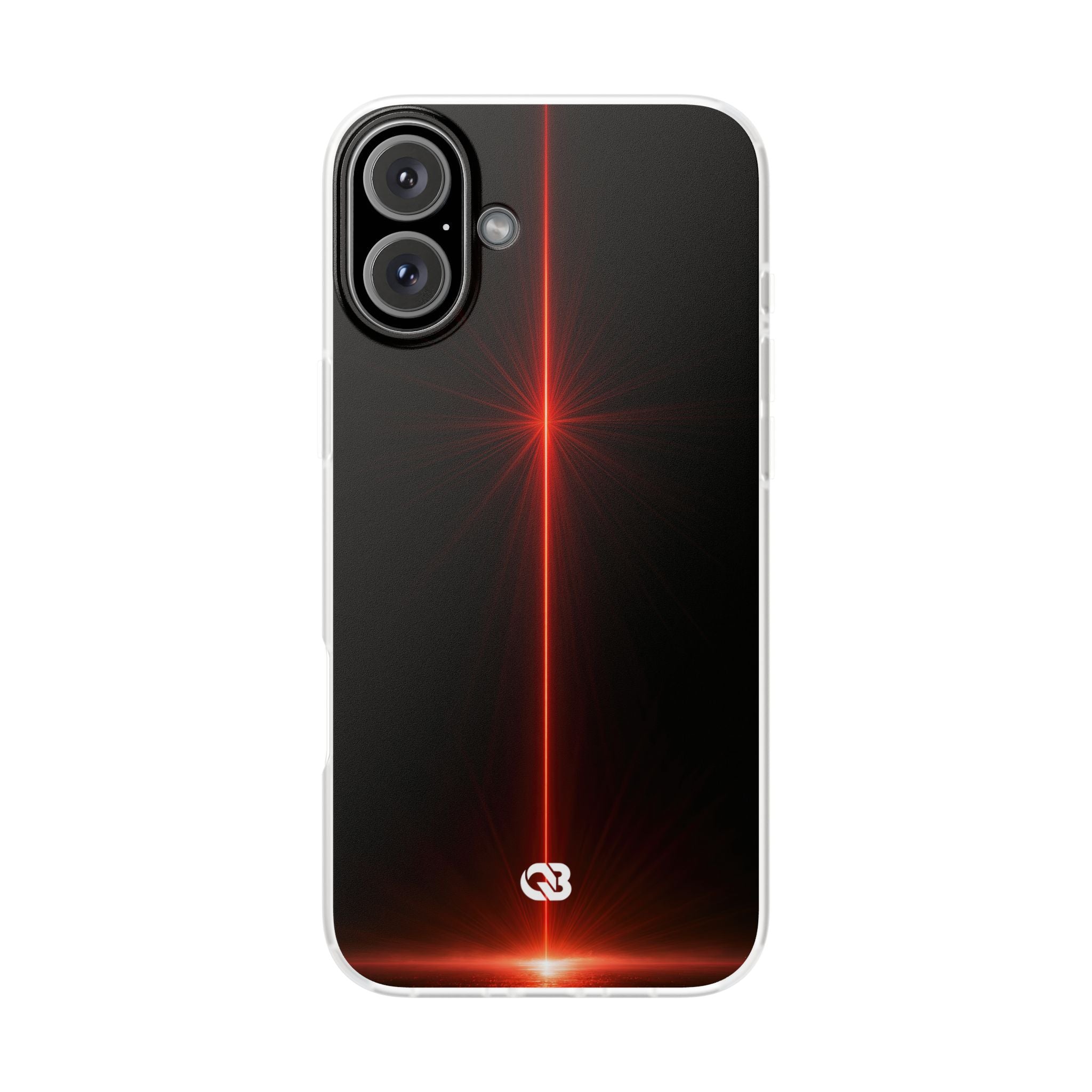 Red Lite Phone Case for iPhone - Crimson Flare Vector