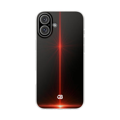 Red Lite Phone Case for iPhone - Crimson Flare Vector