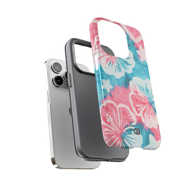 Tropical Hibiscus Bloom · Tough Phone Case for iPhone · Teal
