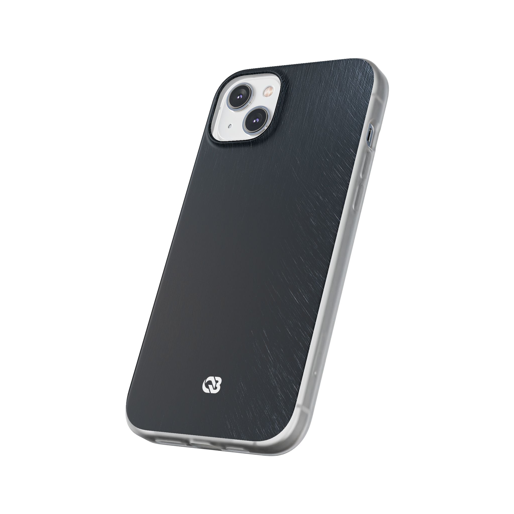 Black Lite Phone Case for iPhone - Midnight Brushed Grain