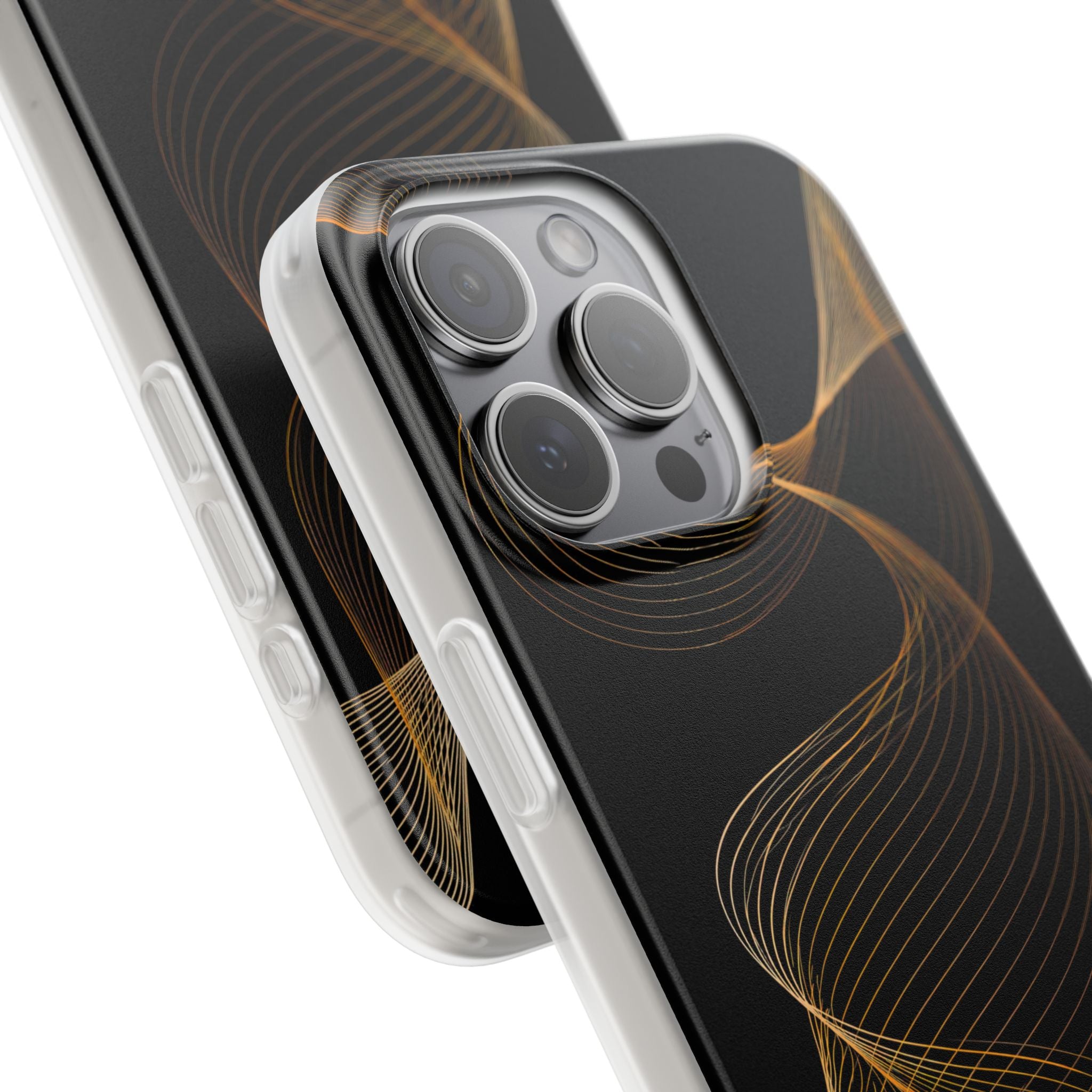 Gold Lite Phone Case for iPhone - Burnished Bronze Helix