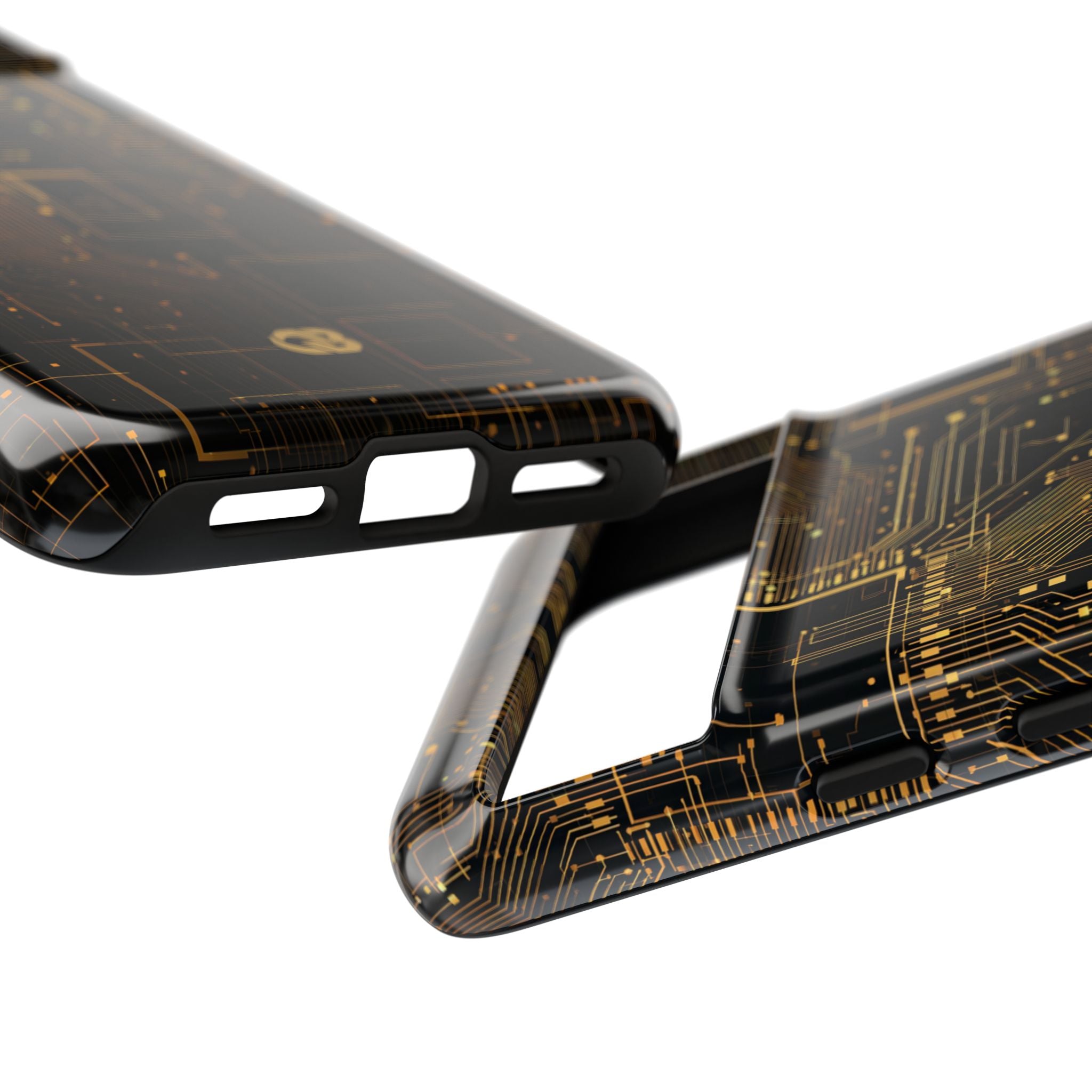 Gold Tough Phone Case for Google Pixel - Amber Core Mainframe