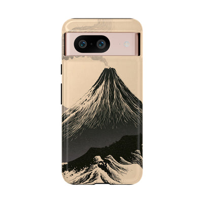 Beige Tough Phone Case for Google Pixel - Obsidian Ink Summit