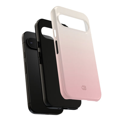 Pink Tough Phone Case for Google Pixel - Frosted Blush Horizon