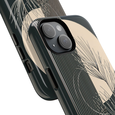 Black Tough 2.0 Magsafe Phone Case for iPhone - Obsidian Sand Willow