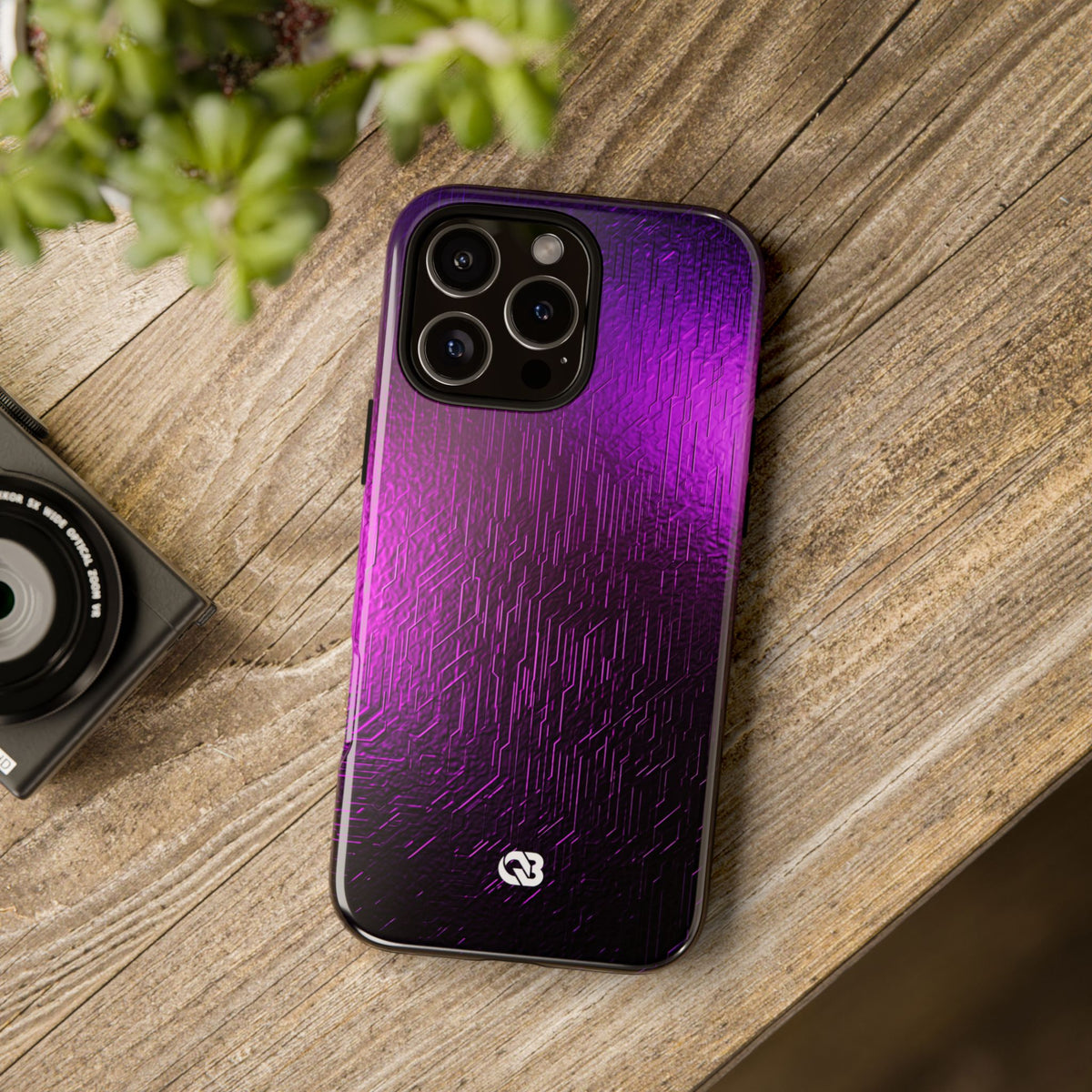 Violet Cyber Circuit · Tough Phone Case for iPhone · Purple