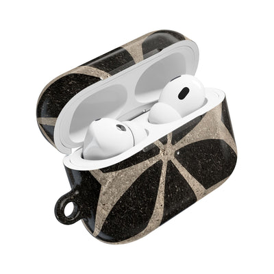 Concrete Mosaic Star · Hard Case for AirPods & AirPods Pro · Black