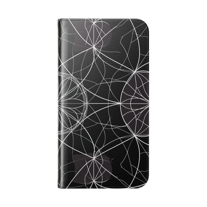 White Mandala Radiance - iPhone 15 Pro Max Case - Wallet