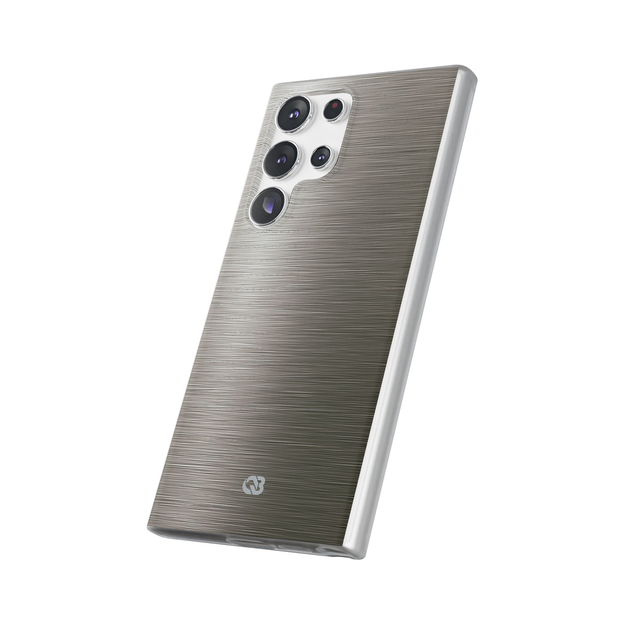 Grey Lite Phone Case for Samsung - Brushed Industrial Steel