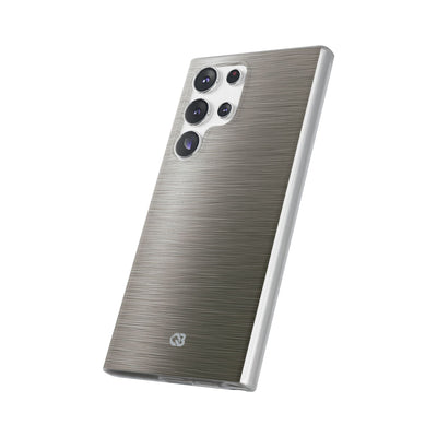 Grey Lite Phone Case for Samsung - Brushed Industrial Steel