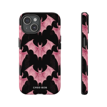 Pink Batwave iPhone 15 Case - Tough