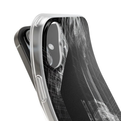 Black Lite Phone Case for iPhone - Ghost Urban Wireframe