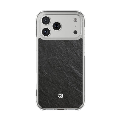 Black Impact MagSafe Phone Case for iPhone - Raw Obsidian Slate