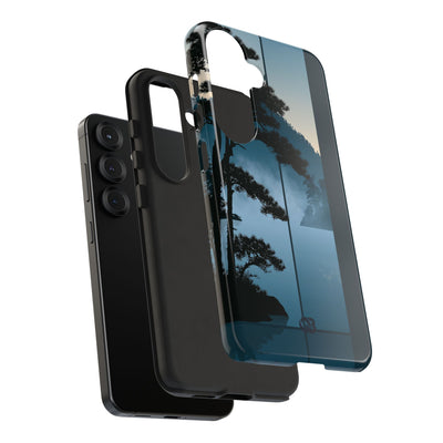 Blue Tough Phone Case for Samsung - Kyoto Mist Pine
