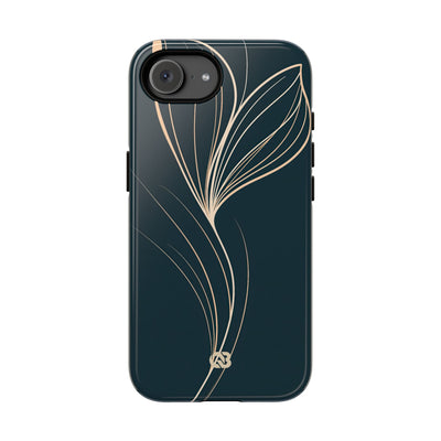 Botanical Contour · Tough Phone Case for iPhone · Teal