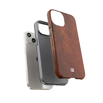 Orange Tough Phone Case for iPhone - Oxidized Iron Crust