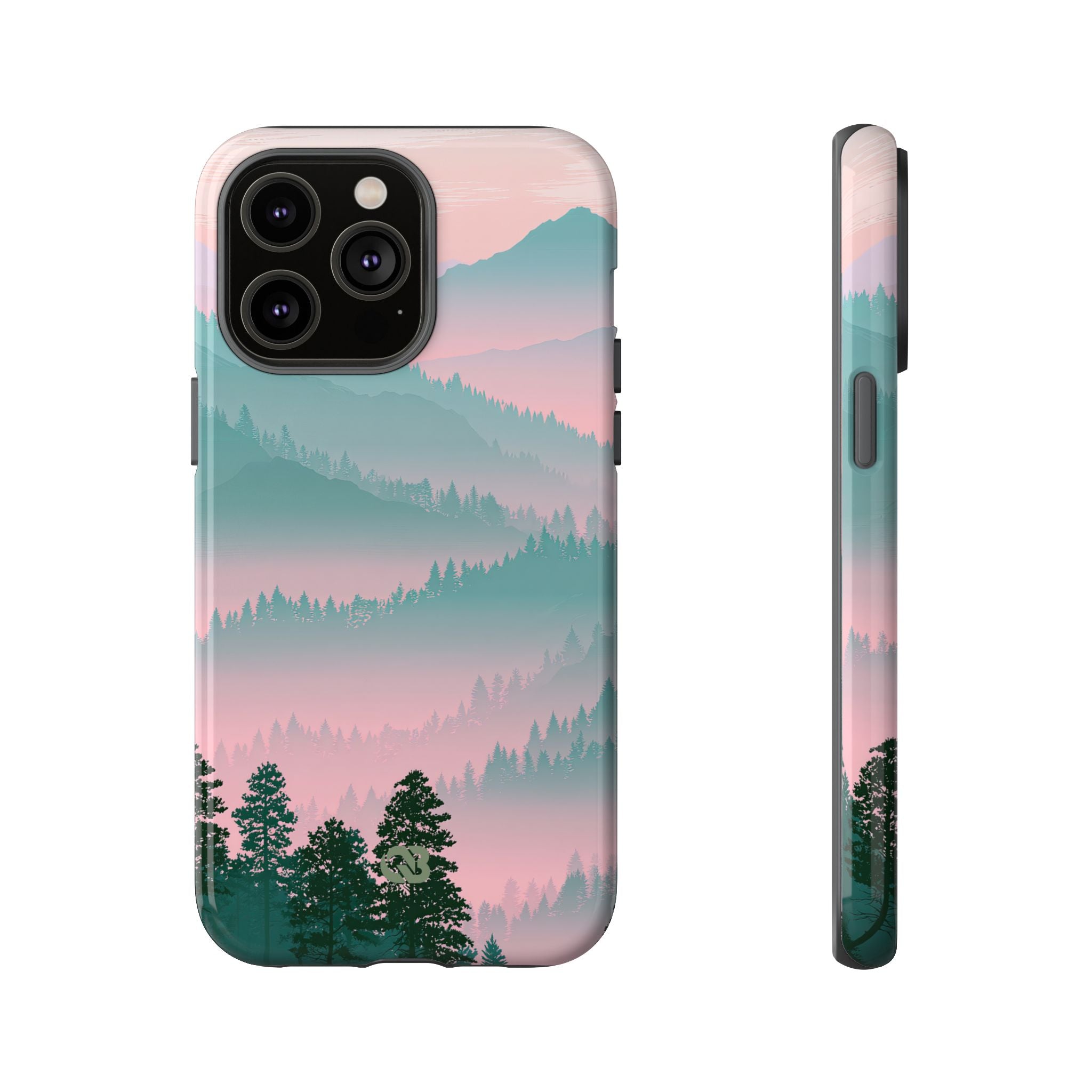 Teal Tough Phone Case for iPhone - Alpine Mist Teal