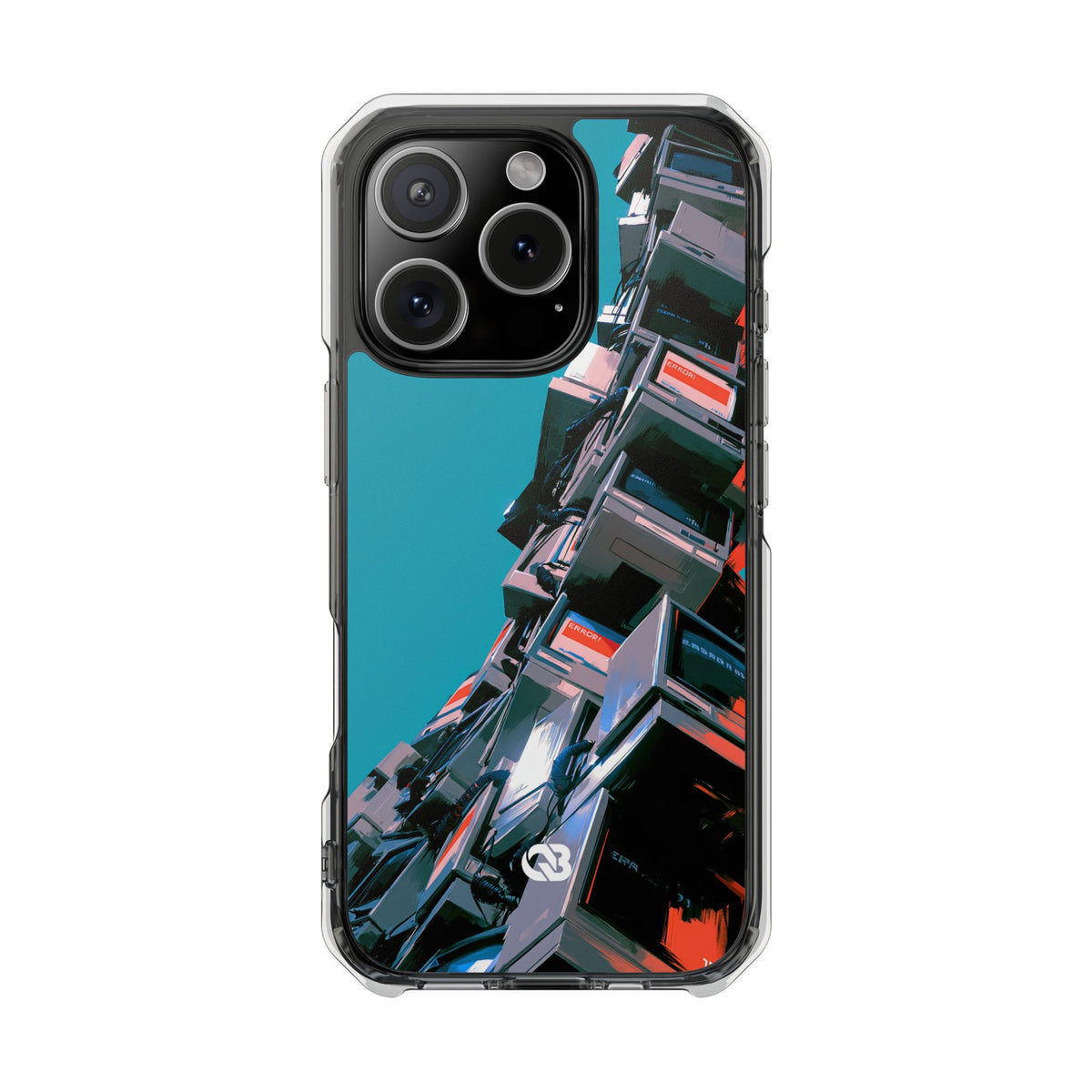 System Error Spire · Clear Impact Magnetic Phone Case for iPhone · Teal