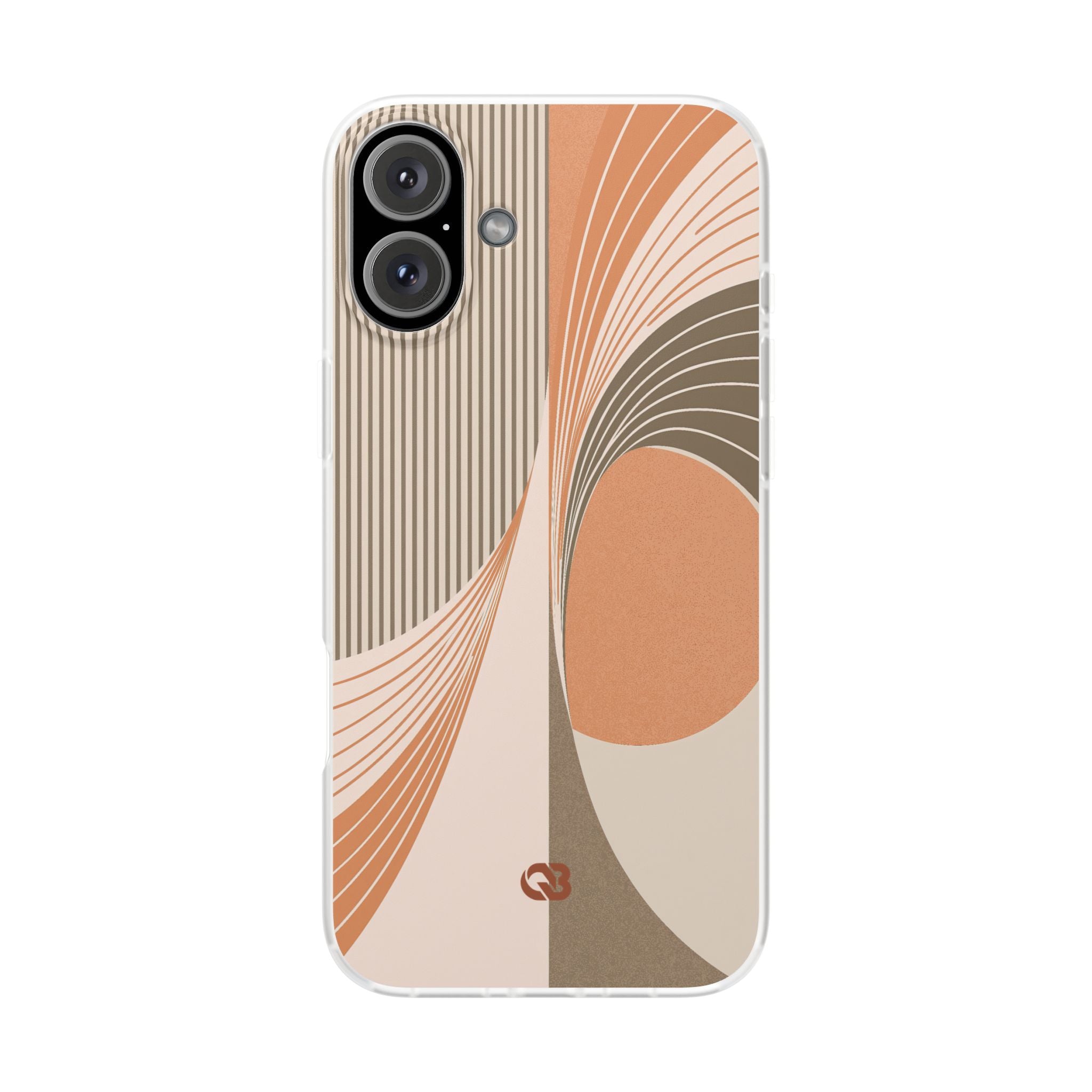 Orange Lite Phone Case for iPhone - Desert Arc Horizon