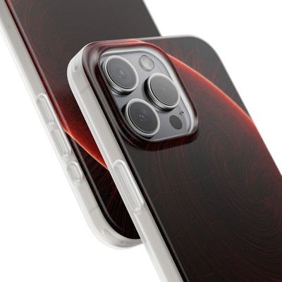Red Lite Phone Case for iPhone - Crimson Flare Flux