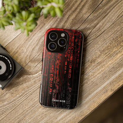 Red Stream Columns iPhone 16 Pro Case - Tough