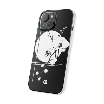 Black Lite Phone Case for iPhone - Lunar Orchid Grid