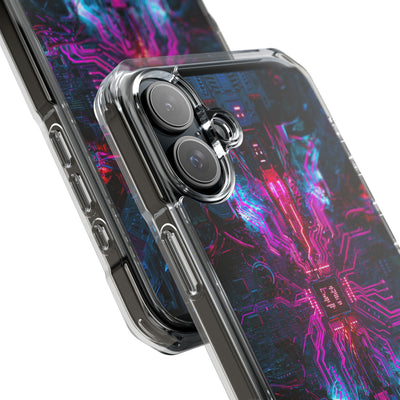 Neural Circuit Core · Clear Impact Magnetic Phone Case for iPhone ·  Black